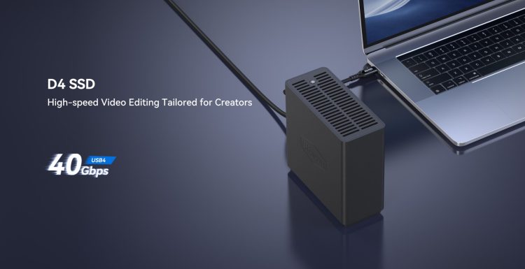 40-Gbps-All-Flash-4-Bay-Speicherlösung für Medienkreative und zur Beschleunigung der NAS-Erweiterung