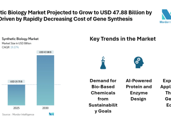 Synthetic Biology Market Projected to Grow to USD 47.88 Billion by 2030, Driven by Rapidly Decreasing Cost of Gene Synthesis