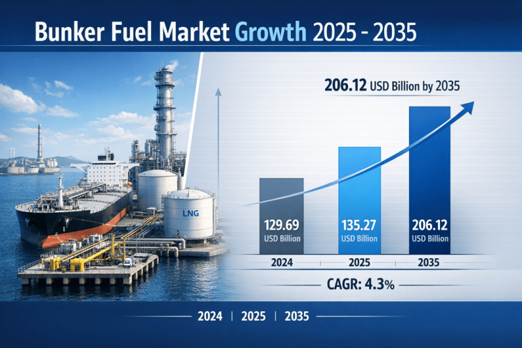Bunker Fuel Market Size USD 206.12 Billion by 2035 | Share, Trends & Forecast
